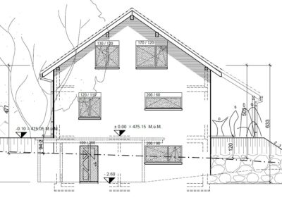Plan Einfamilienhaus Stampfli Wicki AG